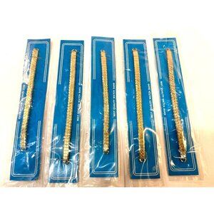 5 Best Quality Watch Bands 6mm Gold Tone SS Expansion 1960s NOS Unused